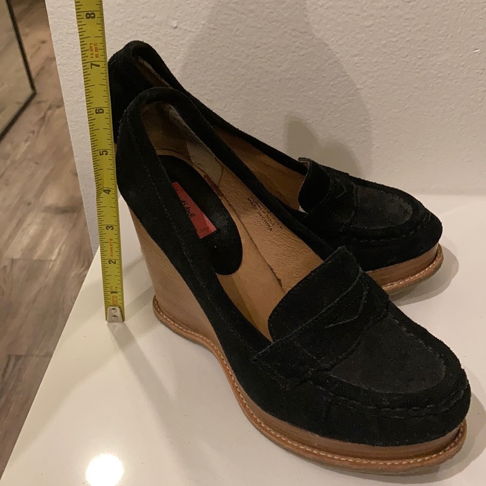Bell Suede Wedge Loafer 7M Nordstrom Boutique